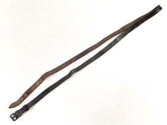 Schnallriemen   geschwärztes Leder Breite knapp 2cm,...