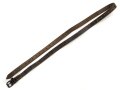 Schnallriemen   geschwärztes Leder Breite knapp 2cm, Gesamtlänge 131cm. Vermutlich keine deutsche Fertigung