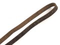 Schnallriemen   geschwärztes Leder Breite knapp 2cm, Gesamtlänge 131cm. Vermutlich keine deutsche Fertigung