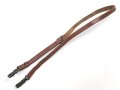 Trageriemen Wehrmacht, ungeschwärztes Leder Breite 1,8cm, Gesamtlänge 109cm