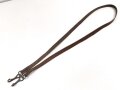 Trageriemen Wehrmacht?, ungeschwärztes Leder Breite 2,2cm, Gesamtlänge 183cm