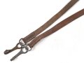 Trageriemen Wehrmacht?, ungeschwärztes Leder Breite 2,2cm, Gesamtlänge 183cm