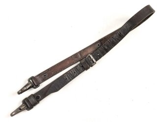 Trageriemen Wehrmacht ?, geschwärztes Leder Breite...