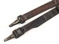 Trageriemen Wehrmacht ?, geschwärztes Leder Breite 2,2cm, Gesamtlänge 89cm