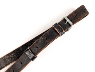 Trageriemen Wehrmacht ?, geschwärztes Leder Breite...