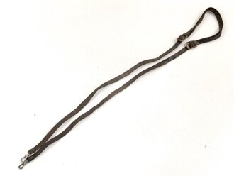Trageriemen / Fangriemen braunes Leder Breite knapp 1cm, Gesamtlänge 119cm. Zivil ?