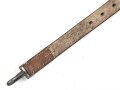 Trage- oder verbindungsriemen Wehrmacht, ungeschwärztes Leder Breite knapp 4cm, Gesamtlänge 80cm