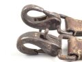 Trage- oder verbindungsriemen Wehrmacht, ungeschwärztes Leder Breite knapp 2,5cm, Gesamtlänge 41cm
