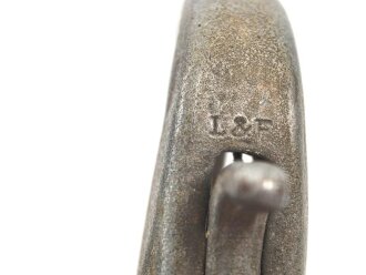 Trage- oder verbindungsriemen Wehrmacht, ungeschwärztes Leder Breite knapp 2,5cm, Gesamtlänge 40cm