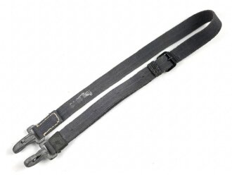 Webleinenriemen Wehrmacht, blau , Breite knapp 2,5cm, Gesamtlänge 95cm