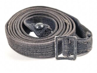 Webleinenriemen Wehrmacht, blaugrau , Breite 1,7cm, Gesamtlänge 160cm
