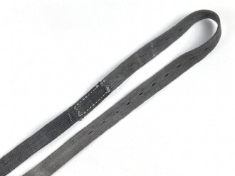 Webleinenriemen Wehrmacht, blau , Breite knapp 2,5cm, Gesamtlänge 170cm