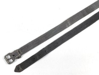 Webleinenriemen Wehrmacht, blau , Breite knapp 2,5cm, Gesamtlänge 170cm