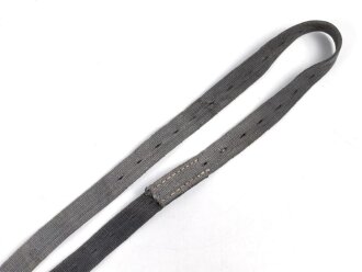 Webleinenriemen Wehrmacht, blau , Breite knapp 2,5cm, Gesamtlänge 170cm