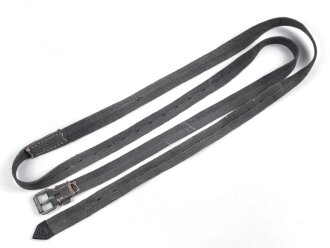 Webleinenriemen Wehrmacht, blau , Breite knapp 2,5cm, Gesamtlänge 217cm