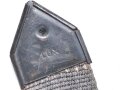 Webleinenriemen Wehrmacht, blau , Breite knapp 2,5cm, Gesamtlänge 217cm