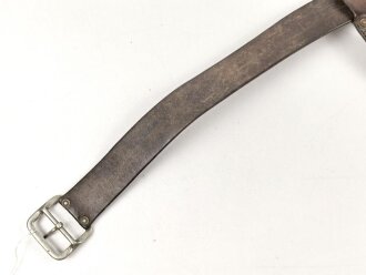 Schweiz, Eindornkoppel mit Hänger für Kavallerie ? Leder weich