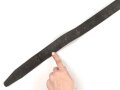 Eindornkoppel geschwärztes Leder. Höhe etwa 3,3cm, Gesamtlänge 120cm