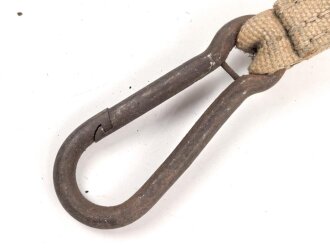 Eindornkoppel mit Schulterriemen und Karabinerhaken. Fernmelder ? Breite des Lederkoppels knapp5cm, Gesamtlänge 112cm