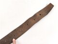 Eindornkoppel mit Schulterriemen und Karabinerhaken. Fernmelder ? Breite des Lederkoppels knapp5cm, Gesamtlänge 112cm