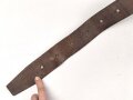 Eindornkoppel mit Schulterriemen und Karabinerhaken. Fernmelder ? Breite des Lederkoppels knapp5cm, Gesamtlänge 112cm