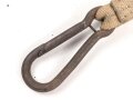 Eindornkoppel mit Schulterriemen und Karabinerhaken. Fernmelder ? Breite des Lederkoppels knapp5cm, Gesamtlänge 112cm