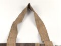 Eindornkoppel mit Schulterriemen und Karabinerhaken. Fernmelder ? Breite des Lederkoppels knapp5cm, Gesamtlänge 112cm