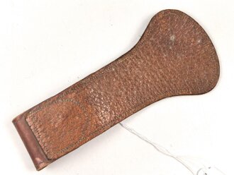 Blankwaffengehänge braunes Leder. Höhe etwa 16cm