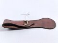 Blankwaffengehänge braunes Leder. Höhe etwa 16cm