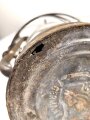 Laterne "Panzer Cuirass" Ungereinigt, Originallack, Höhe ohne Griff  40cm, Funktion nicht geprüft