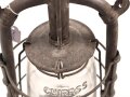 Laterne "Panzer Cuirass" Ungereinigt, Originallack, Höhe ohne Griff  40cm, Funktion nicht geprüft