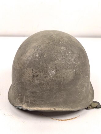 Bundeswehr, Stahlhelm alter Art, Kopfgrösse 55-57, Kinnriemen unvollständig