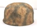 Bundesgrenzschutz, Stahlhelm für Fallschirmtruppe. Neuzeitlich gesandet und lackiert, Kopfgrösse 57