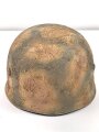 Bundesgrenzschutz, Stahlhelm für Fallschirmtruppe. Neuzeitlich gesandet und lackiert, Kopfgrösse 57