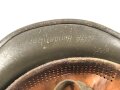 Bundeswehr, Stahlhelm alter Art, Kopfgrösse 55-57, seitliche Delle