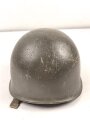 Bundeswehr, Stahlhelm alter Art, Kopfgrösse 55-57, seitliche Delle