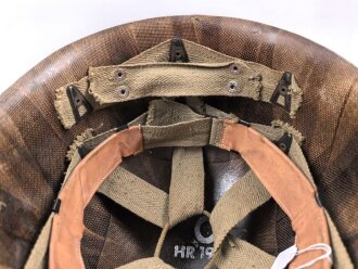 Frankreich, Innenhelm zum Stahlhelm M51. Originallack