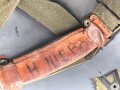 Innenhelm für einen zweiteiligen Stahlhelm nach dem amerikanischen Modell M1. Kunststoff, datiert 1971