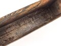 Gurtkasten Wehrmacht aus Aluminium, datiert 1940, neuzeitlich überlackiertes Stück