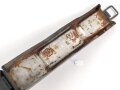Gurtkasten Wehrmacht aus Aluminium, datiert 1940, neuzeitlich überlackiertes Stück