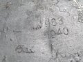 Gurtkasten Wehrmacht aus Aluminium, datiert 1940, neuzeitlich überlackiertes Stück