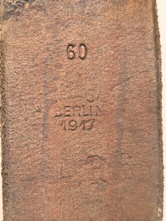 1.Weltkrieg, Trageriemen für einen Tornister, datiert 1917