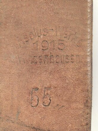 1.Weltkrieg, Trageriemen für einen Tornister, datiert 1915