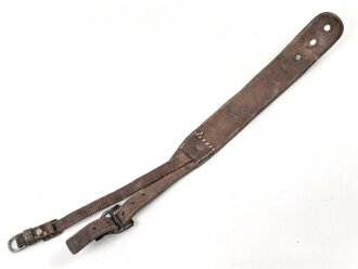 1.Weltkrieg, Trageriemen für einen Tornister, datiert 1917, der eiserne Beschlag unrichtig ergänzt, Niete neuzeitlich
