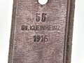 1.Weltkrieg, Trageriemen für einen Tornister, datiert 1915, der eiserne Beschlag unrichtig ergänzt