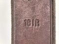 1.Weltkrieg, Trageriemen für einen Tornister, datiert 1915, der eiserne Beschlag unrichtig ergänzt