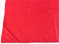 Russland, rote Fahne aus Seide ( Kunstseide ?) Maße etwa 92 x 138cm. gebraucht