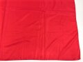 Russland, rote Fahne aus Seide ( Kunstseide ?) Maße etwa 92 x 138cm. gebraucht
