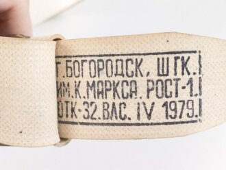Russland kalter Krieg, Koppel für Mannschaften, weisse Paradeausführung ? , Gesamtlänge wie fotografiert 99cm