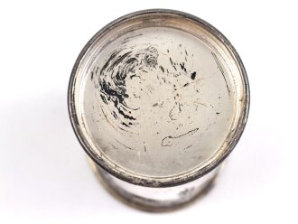 Versilberter Jugendstilbecher " Gewidmet  vom Unteroffizier Verein  3/88" Höhe 11,5cm